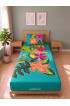 Hand Painted Rayon Bedsheet Set Single Size